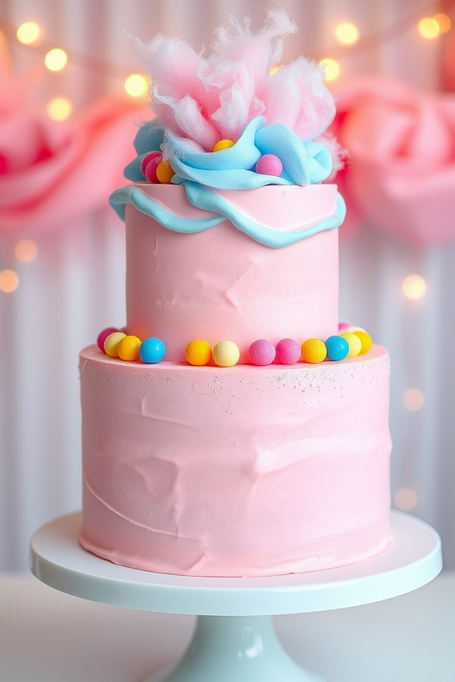 whimsical bubblegum cotton candy