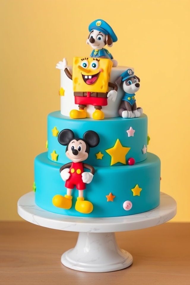 whimsical cartoon cake delights
