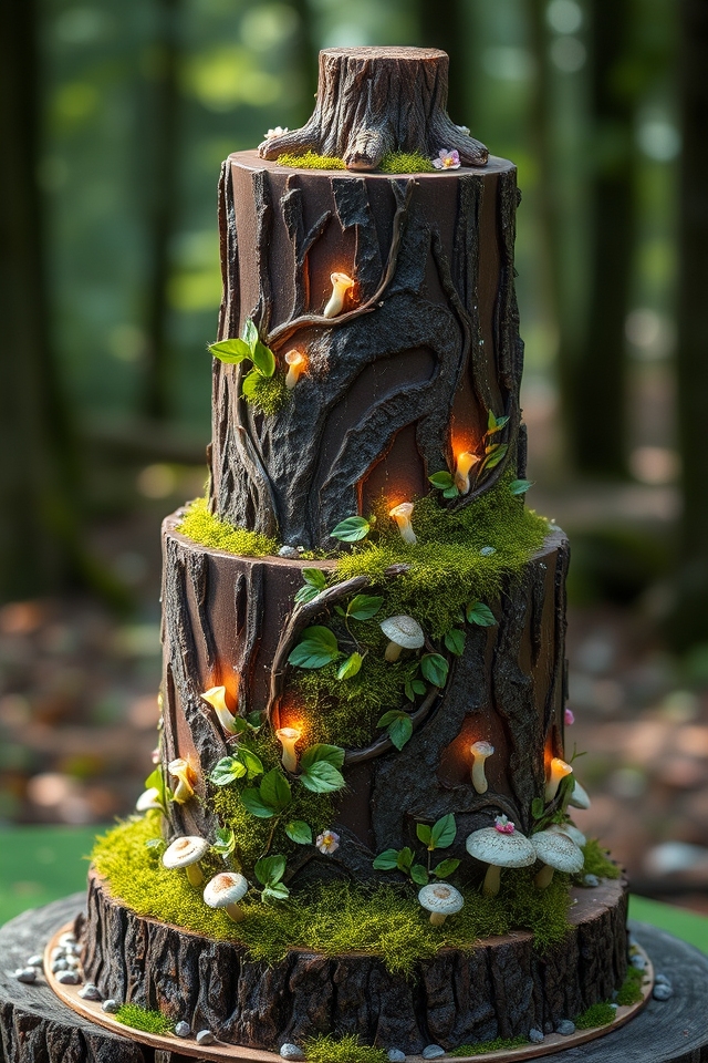 whimsical edible forest details