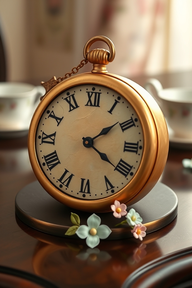 whimsical edible pocket watch