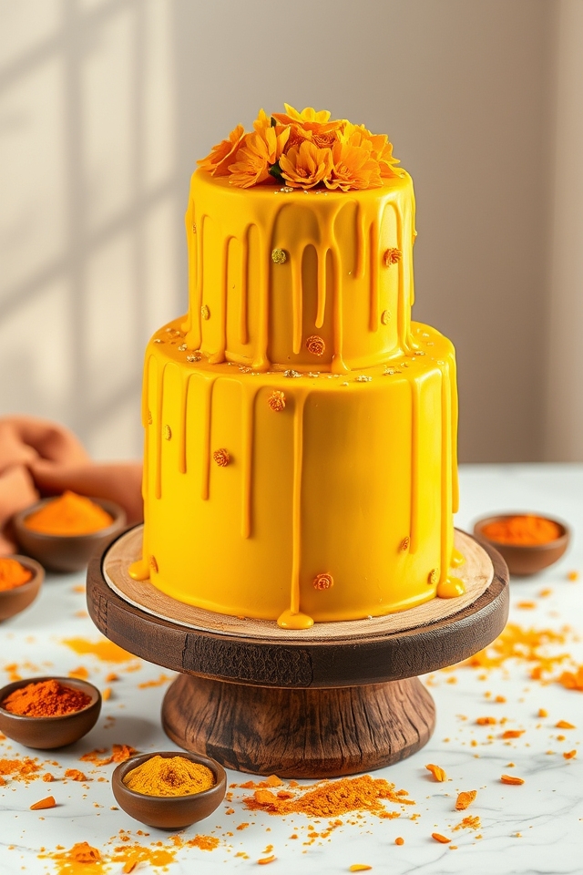 whimsical haldi drip style
