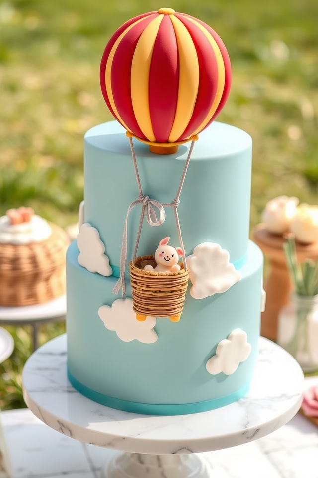 whimsical hot air farewell