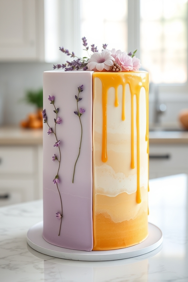 whimsical lavender honey gradient