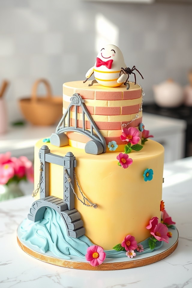 whimsical nursery rhyme elements