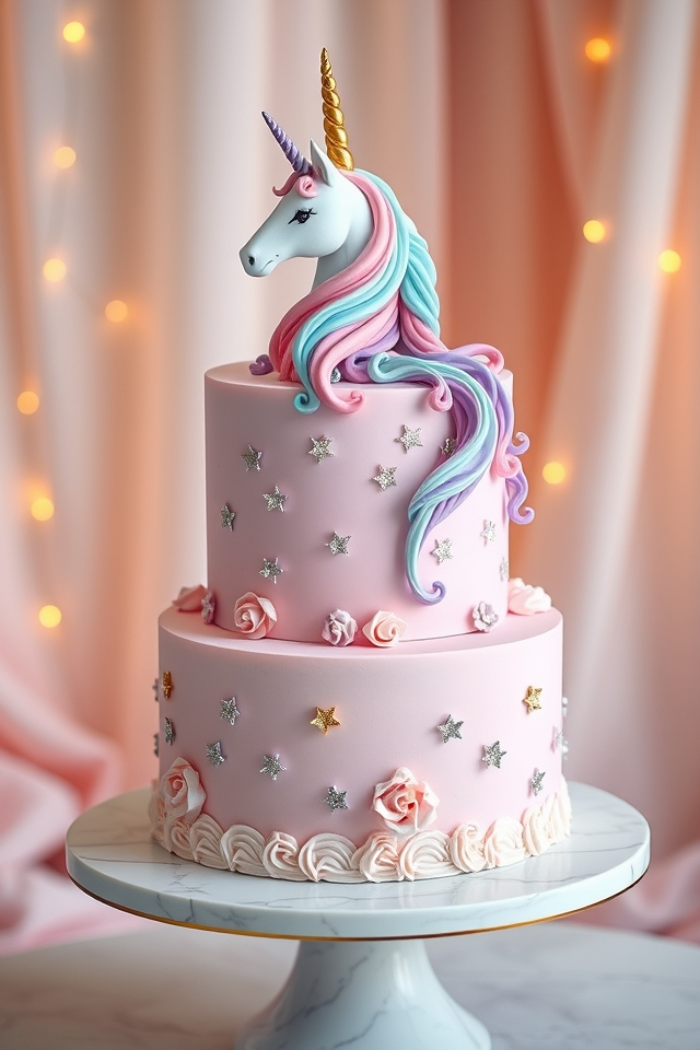 whimsical pastel unicorn design