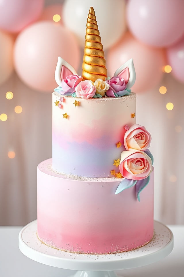 whimsical pastel unicorn magic