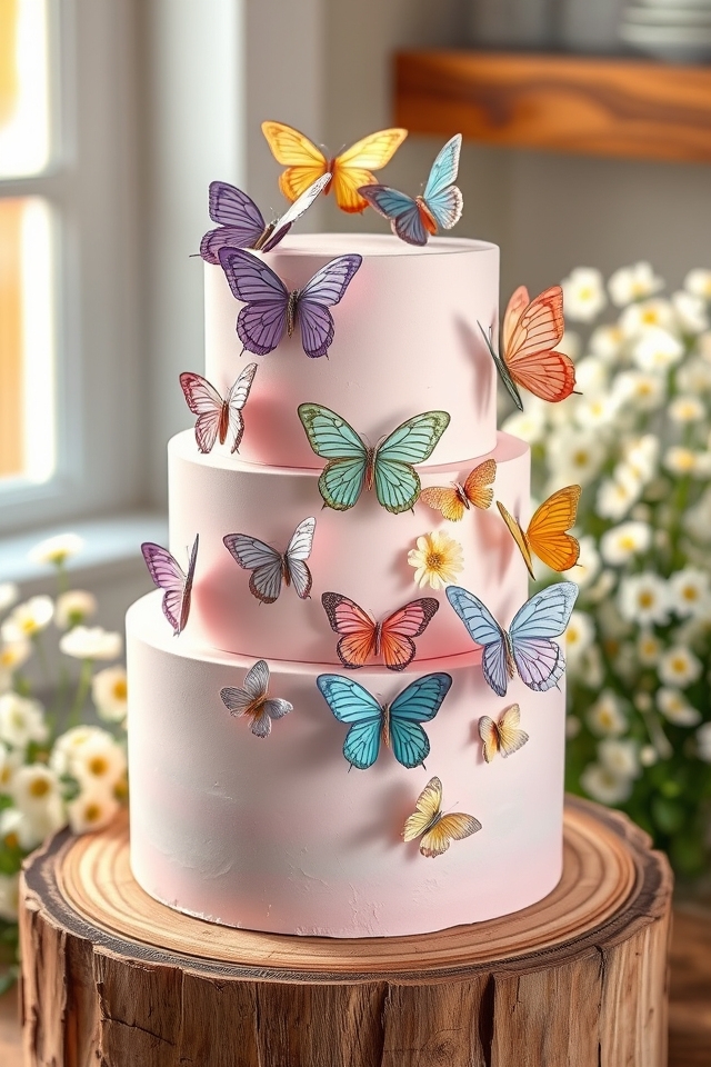 whimsical shimmering butterfly decorations
