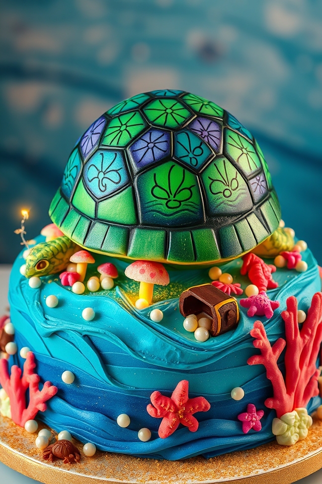 whimsical turtle fantasy design