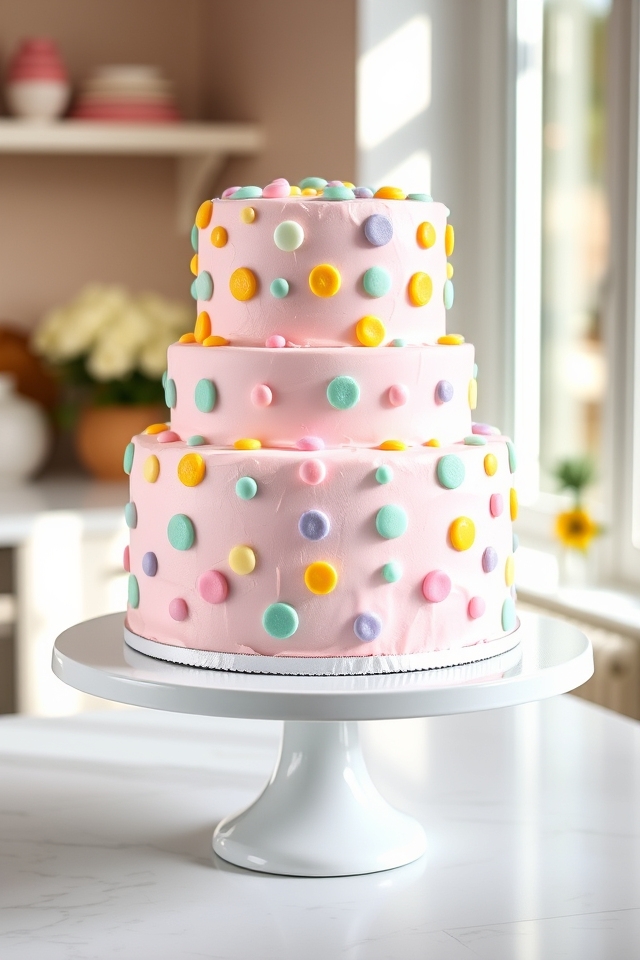 whimsical vibrant polka dots