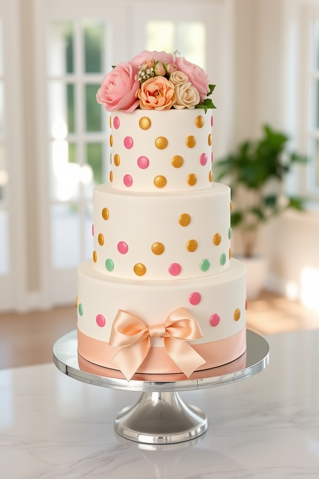 whimsical vibrant polka dots