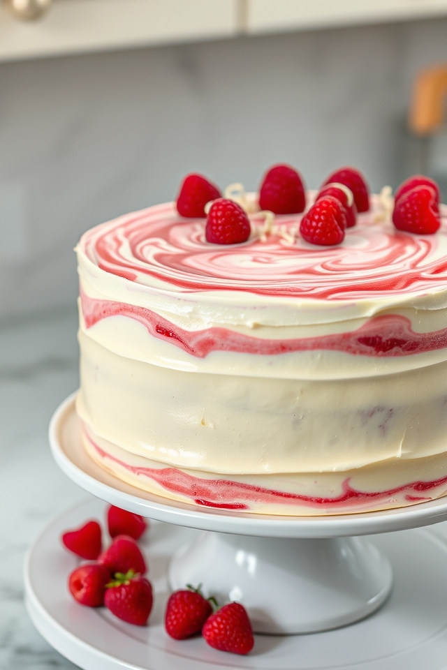 white chocolate raspberry swirl