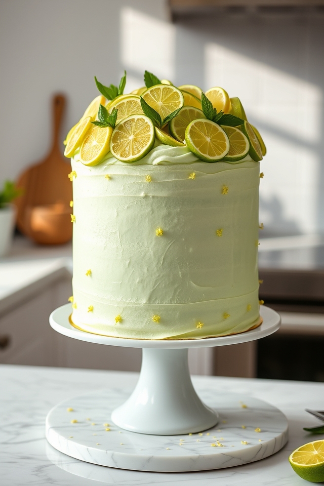 zesty citrus green cake
