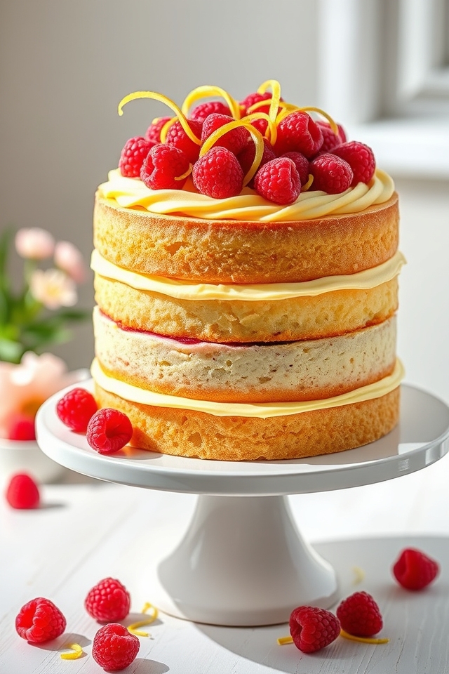 zesty lemon raspberry delight