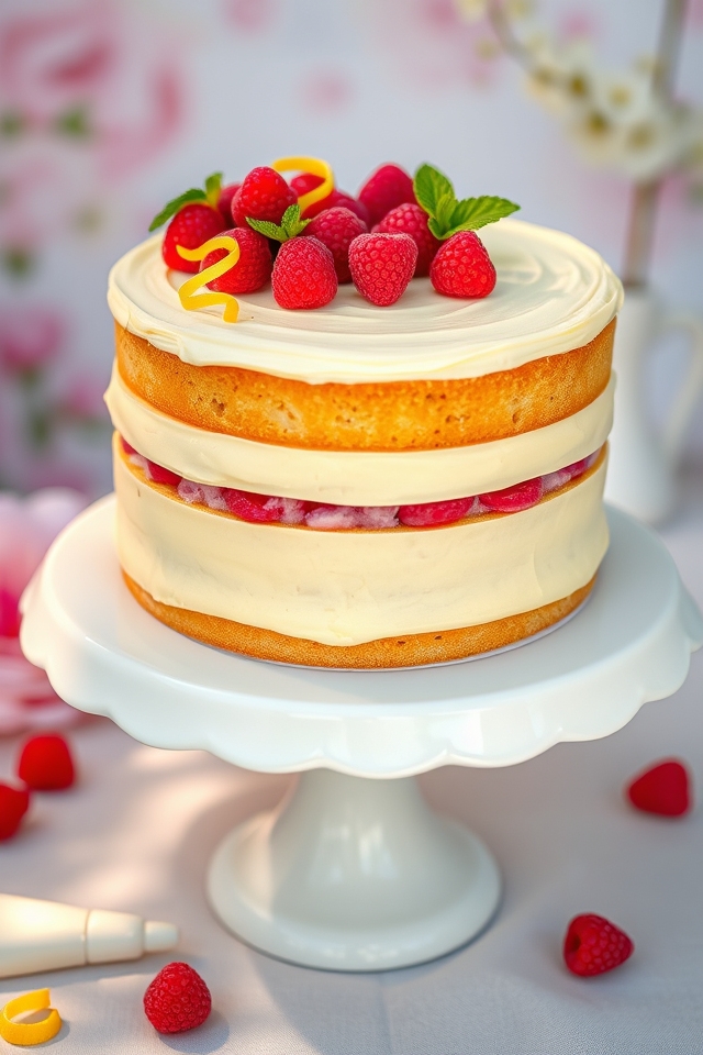 zesty lemon raspberry delight