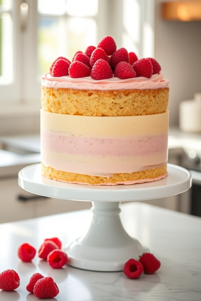 zesty lemon raspberry layers