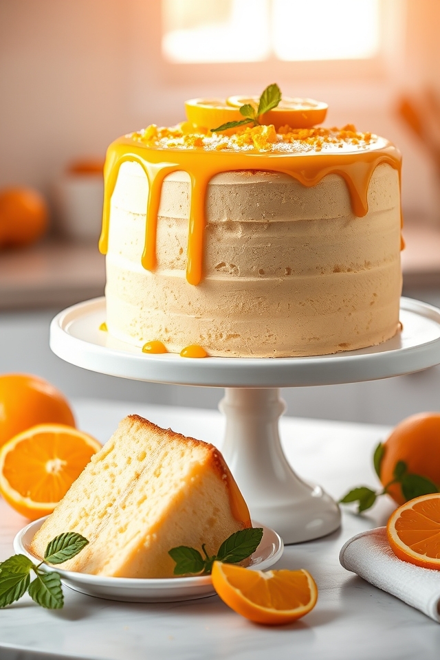 zesty light orange sponge