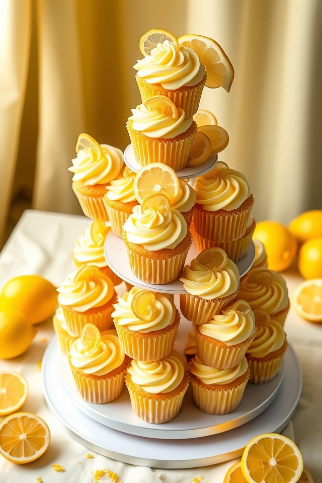 zesty moist lemon towers