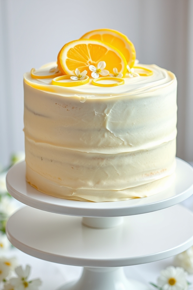zesty two layer lemon cake