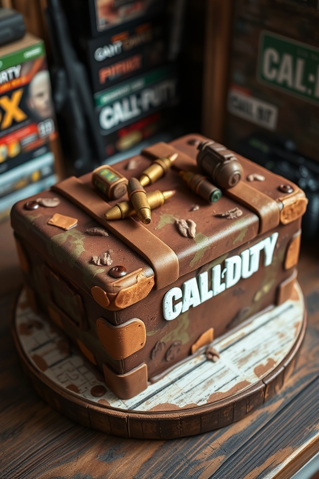 ammo box cake design