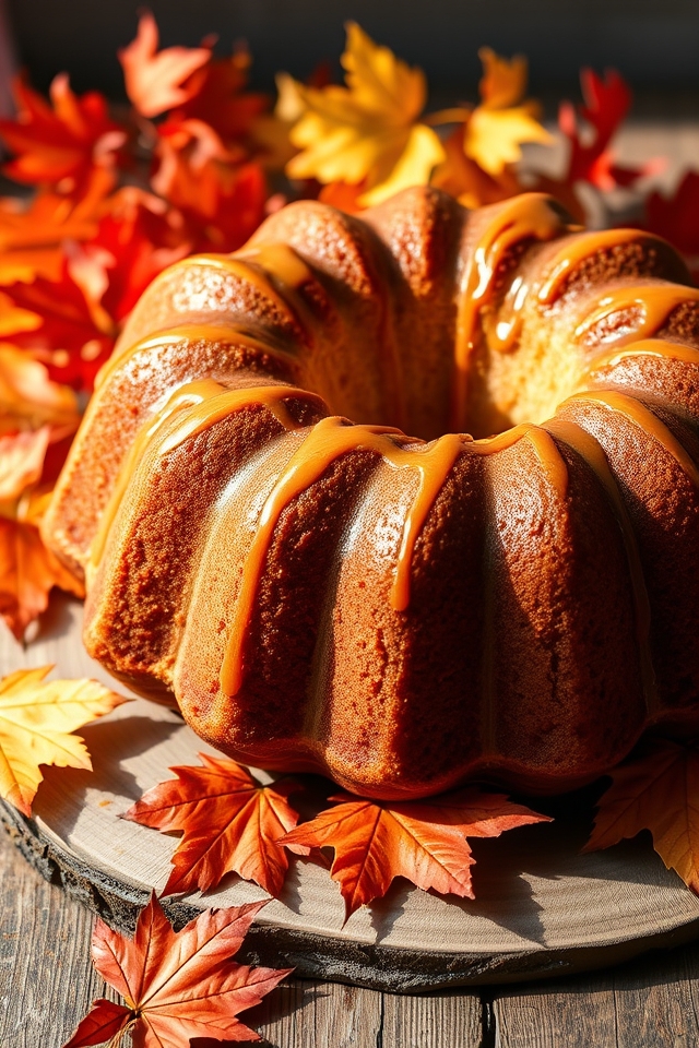 autumn inspired apple cinnamon cake