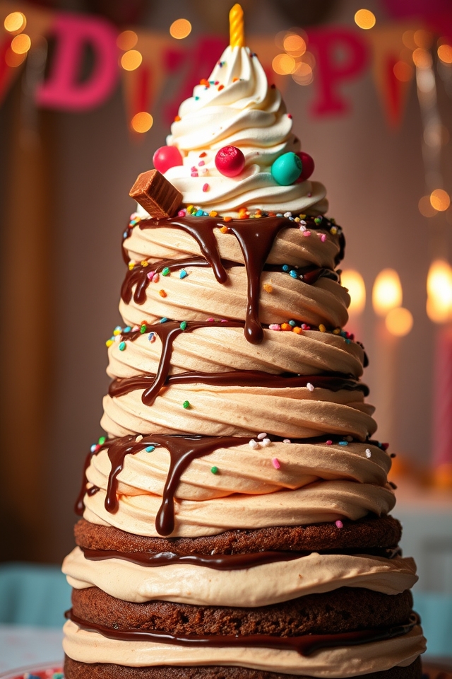 birthday milkshake cake delight