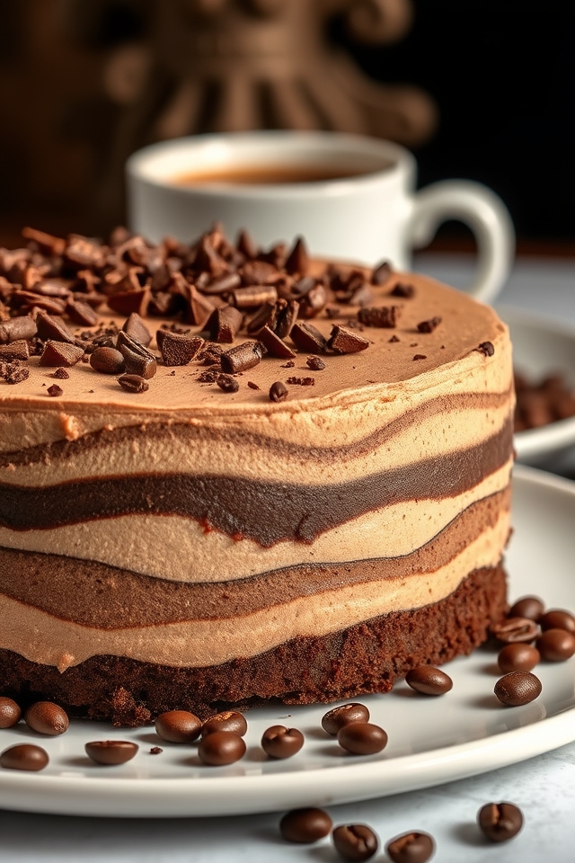 decadent chocolate coffee dessert