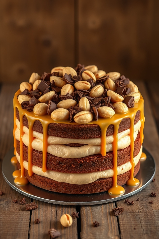 decadent layered mousse cake