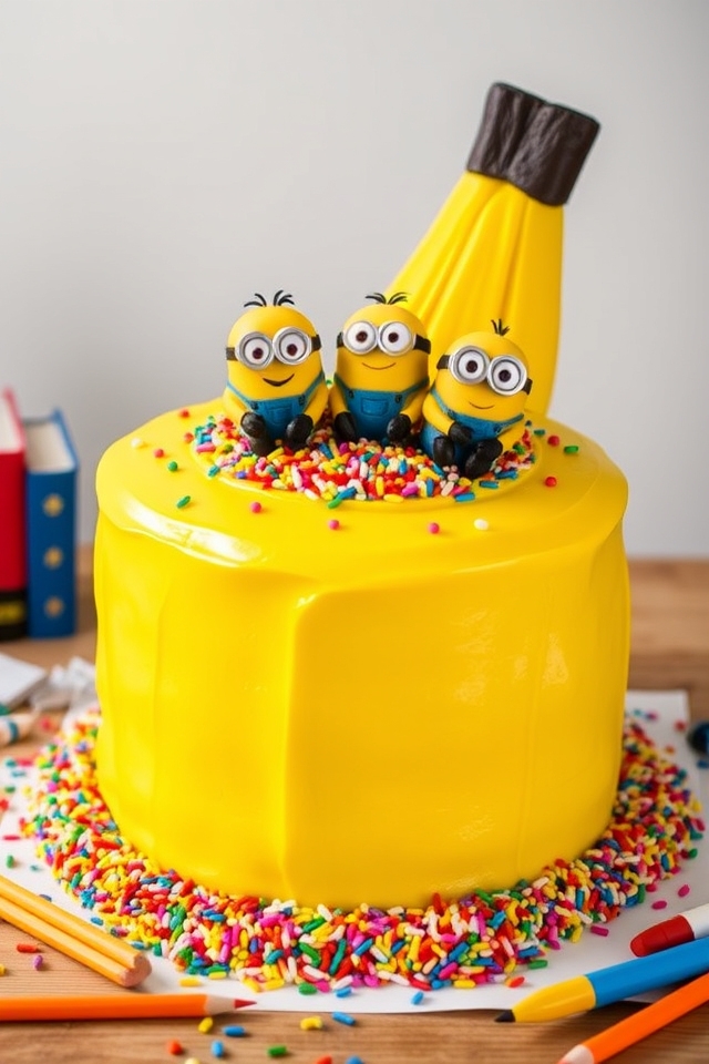 delightful minions banana cake