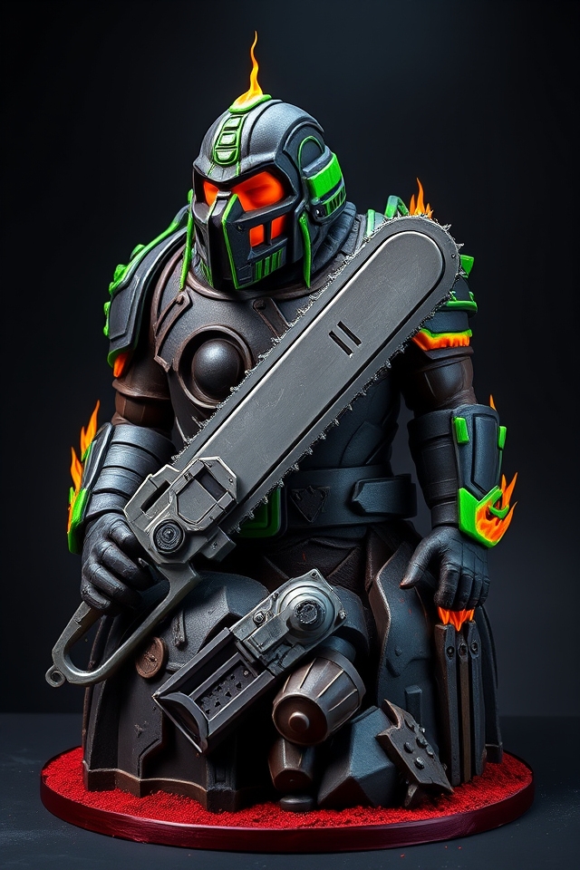 doom themed celebration cake design