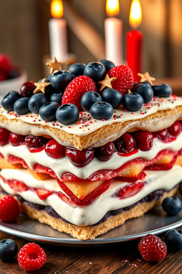 festive labor day dessert