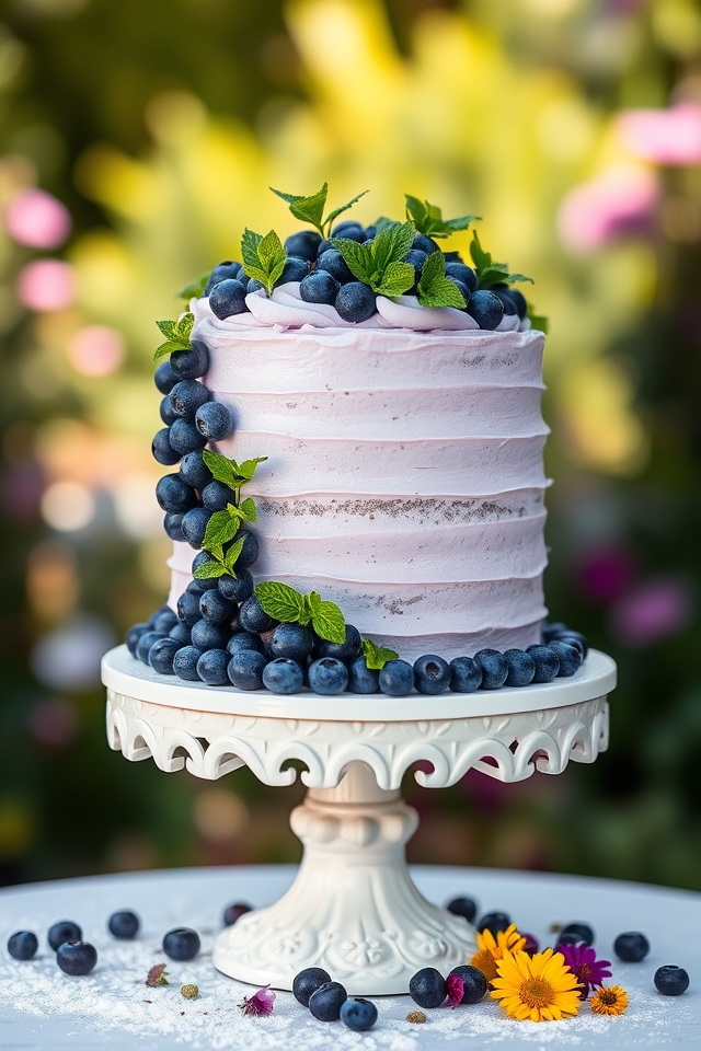 gluten free blueberry cake delight
