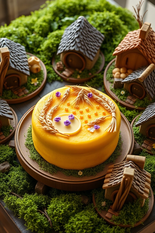hearty golden grain cake