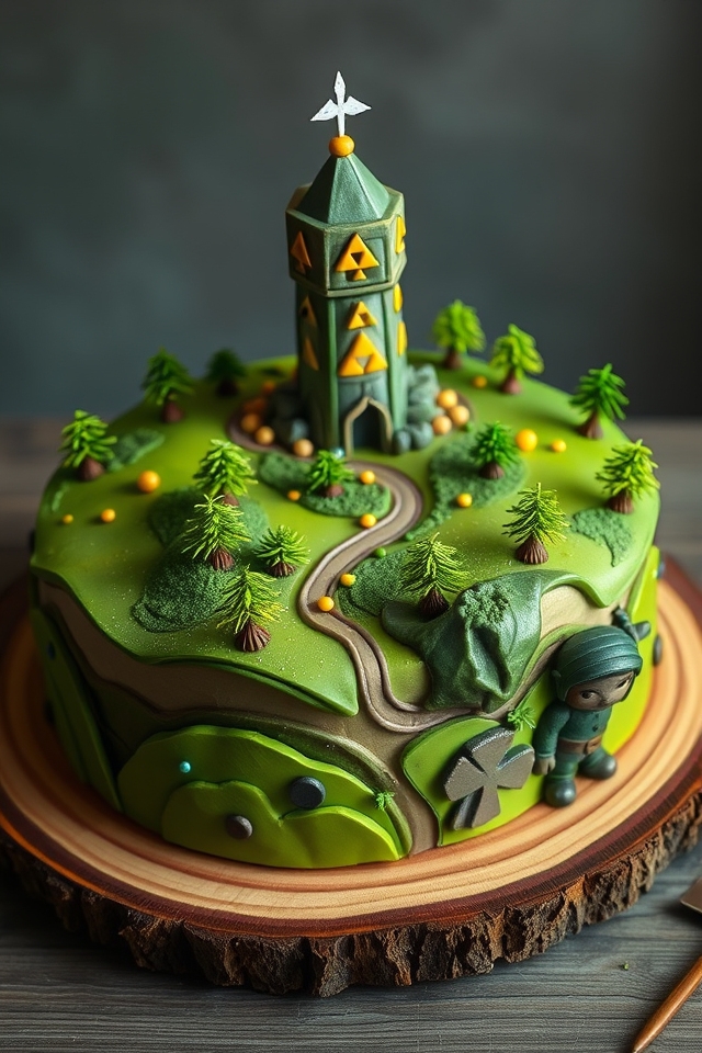 hyrule themed cake decoration ideas