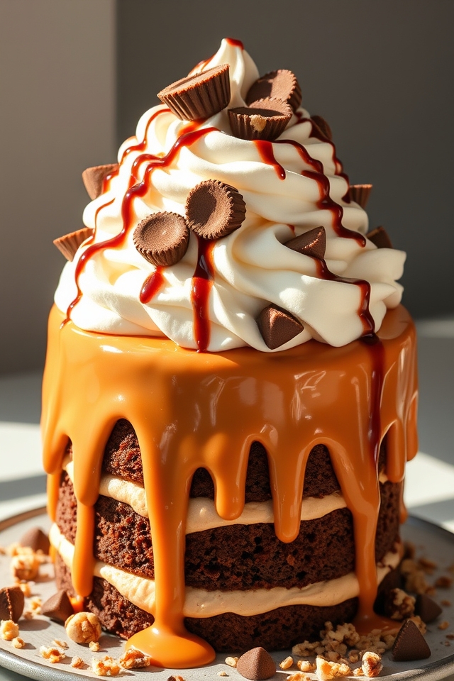 indulgent chocolate peanut butter