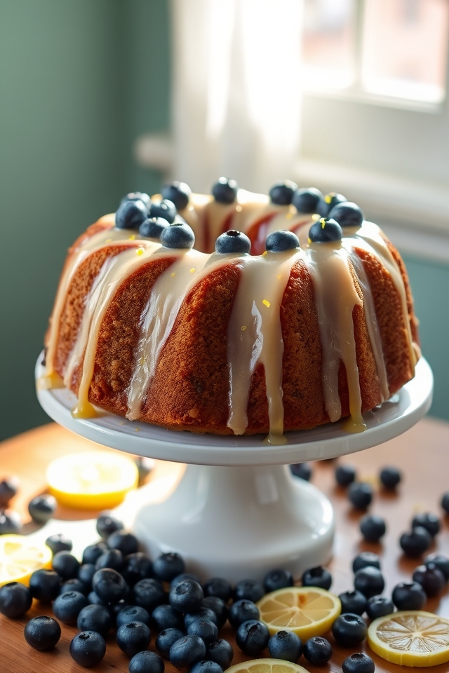 lemon blueberry bundt cake