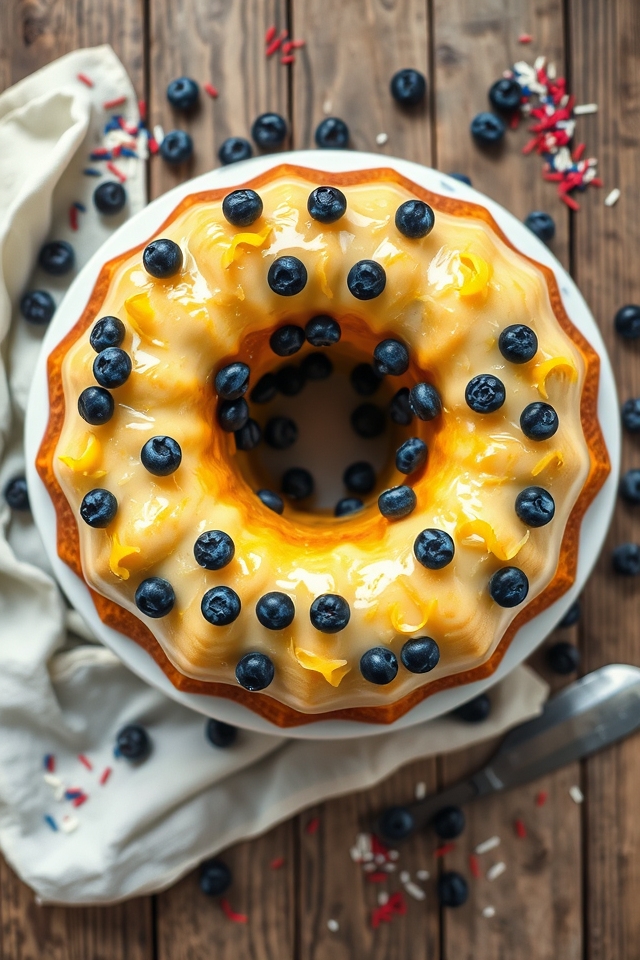 lemon blueberry bundt delight
