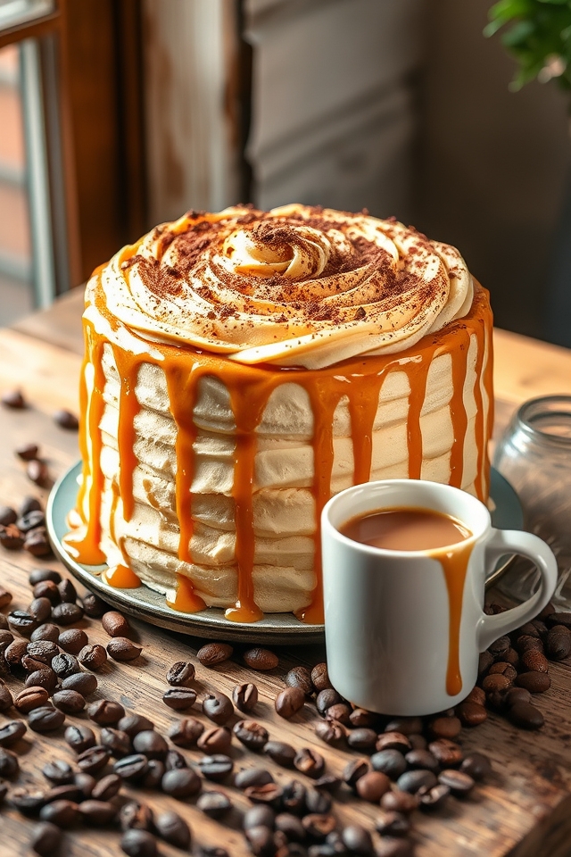light vanilla coffee chiffon