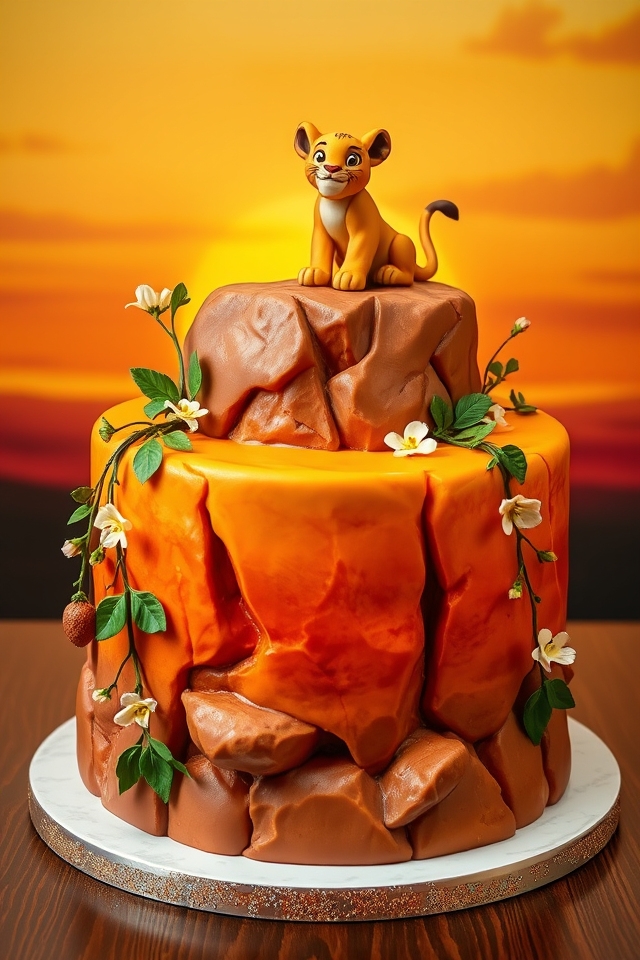 lion king cake creation