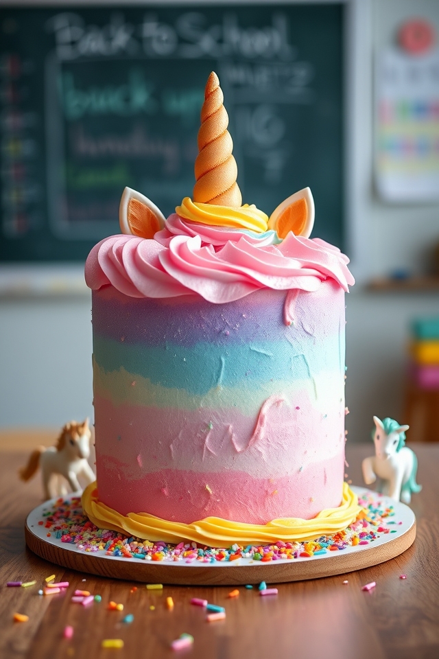 magical rainbow cake delight