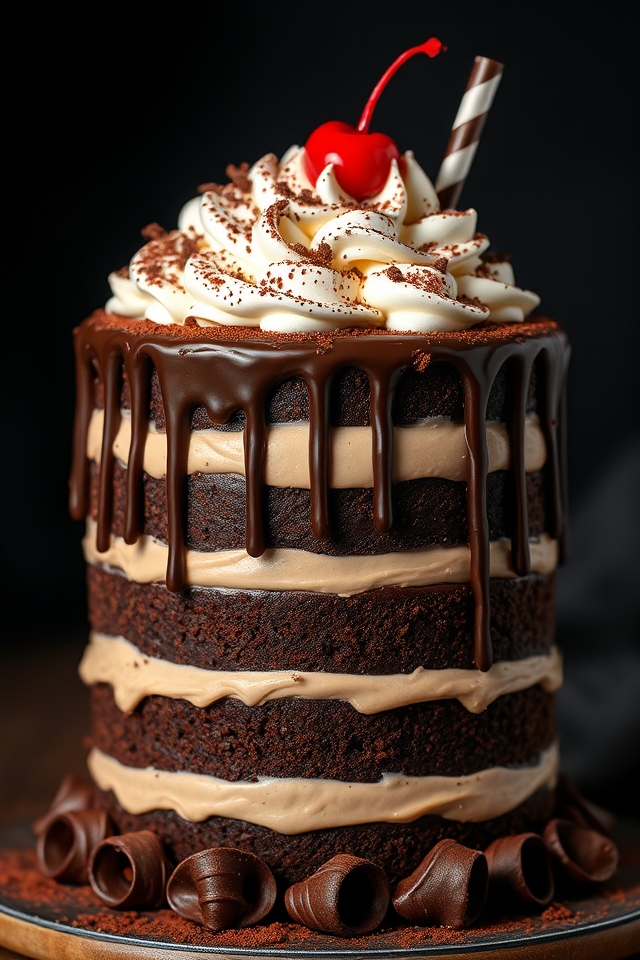 mocha chocolate cake delight