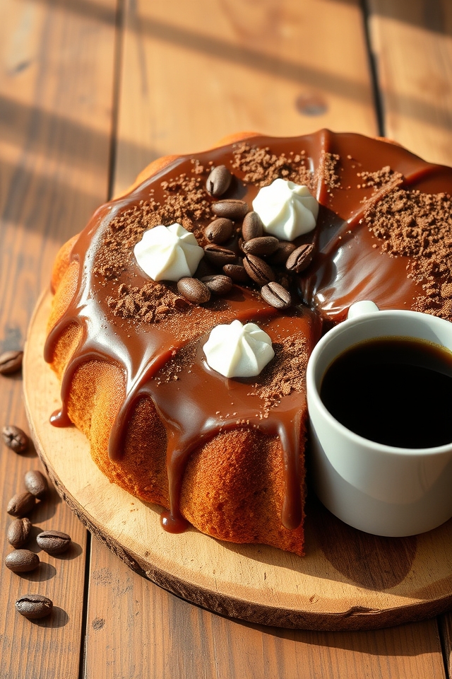 moist spiced coffee cake