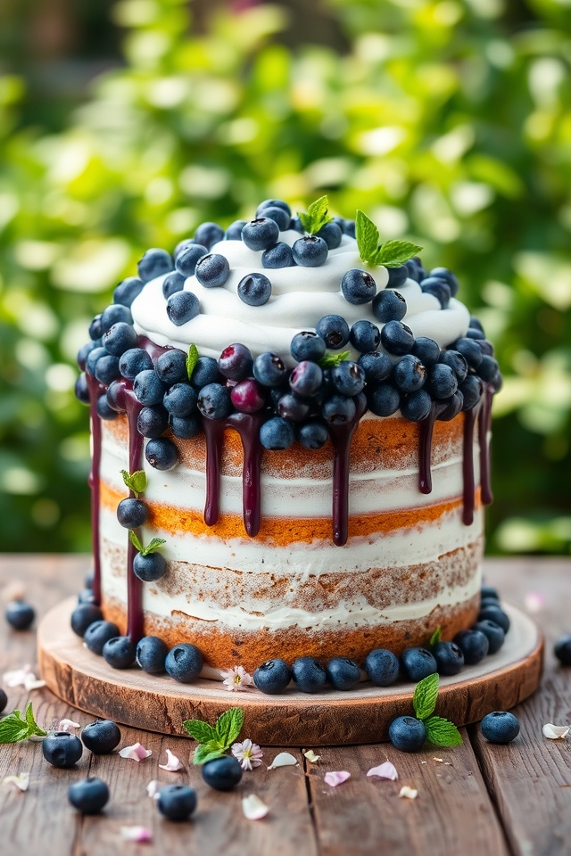 moist vegan blueberry cake