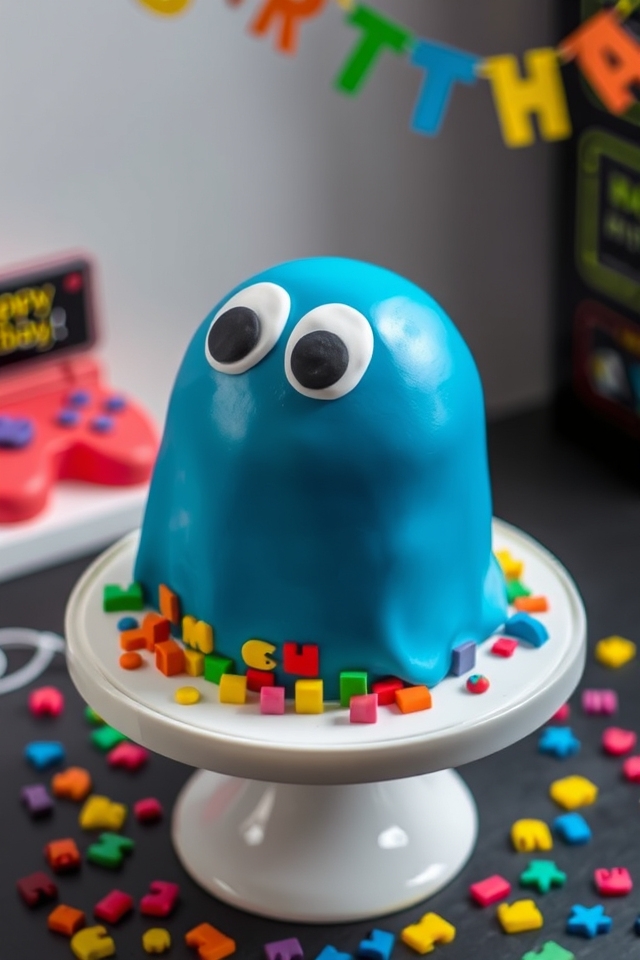 pac man themed cake creation