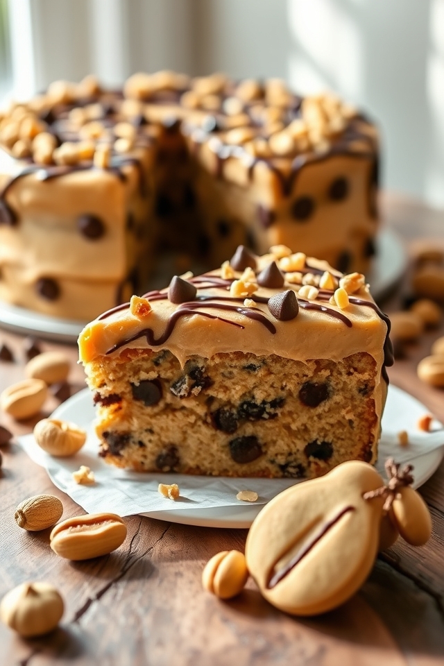 peanut butter chocolate cookie cake