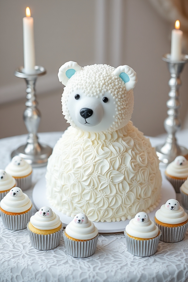 polar bear winter cake