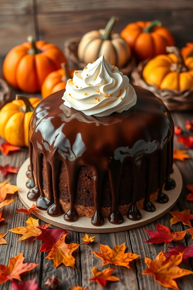 pumpkin chocolate ganache delight