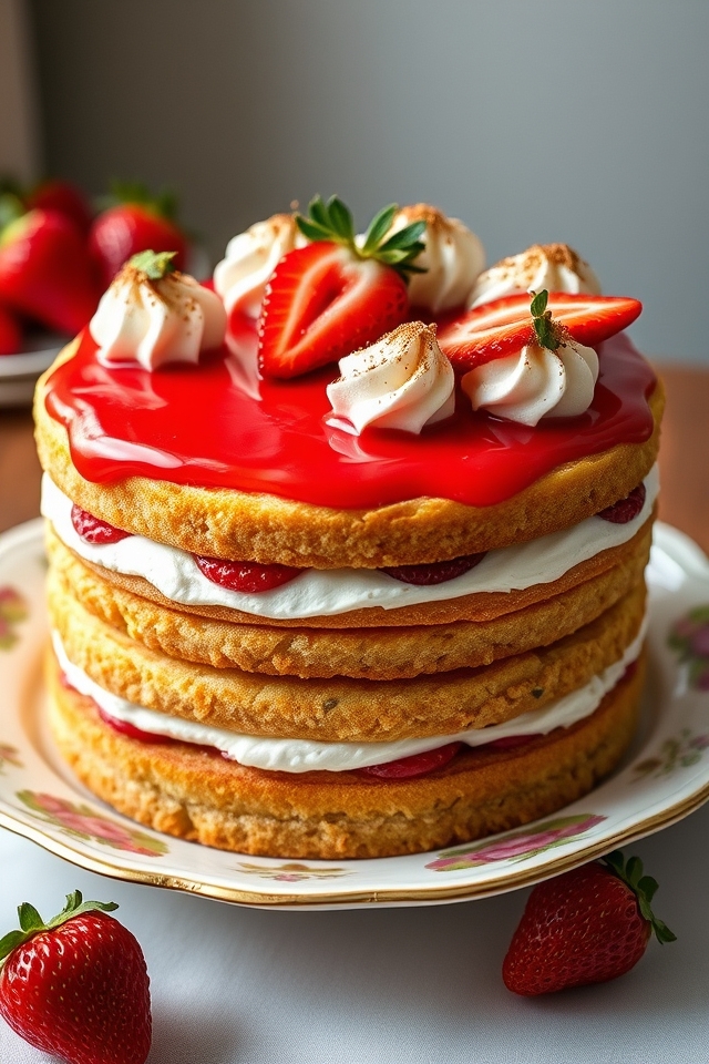 spiced strawberry cream delight
