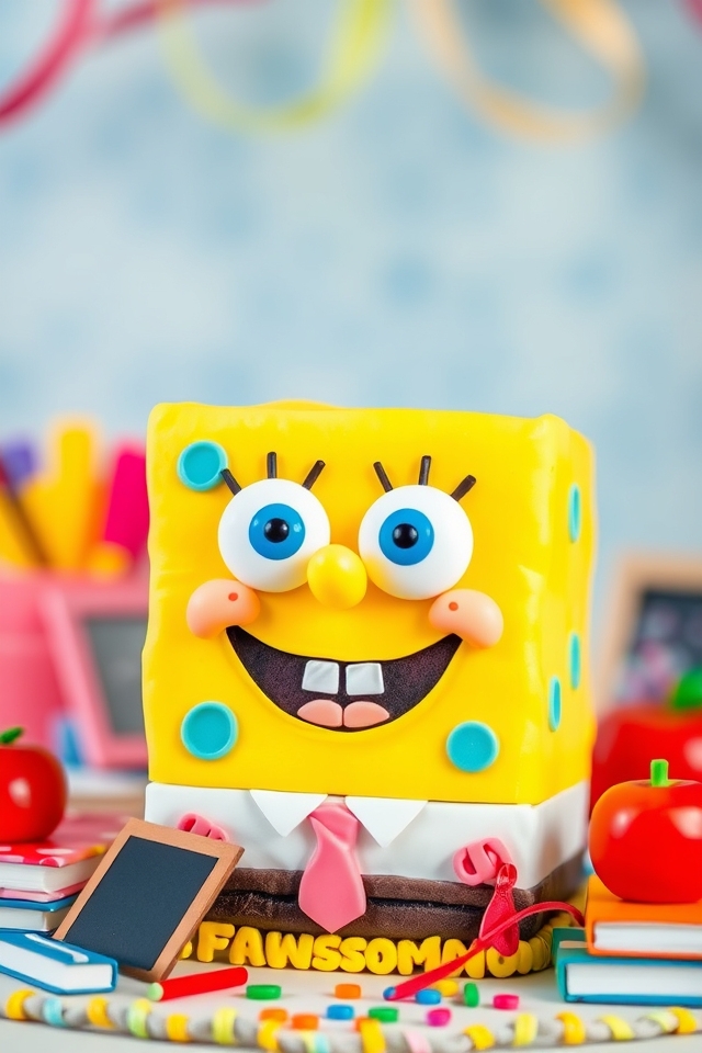 spongebob cake decoration ideas
