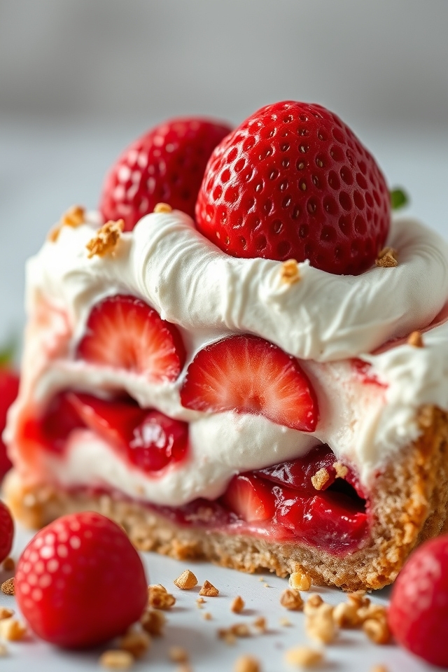 strawberry cream hazelnut delight