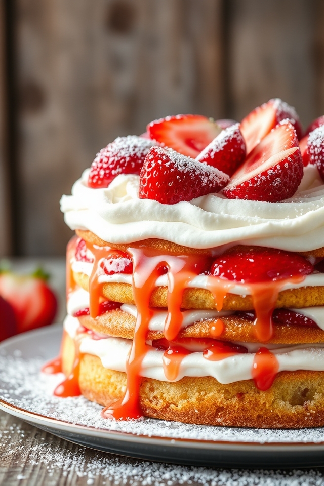strawberry shortcake cream pie